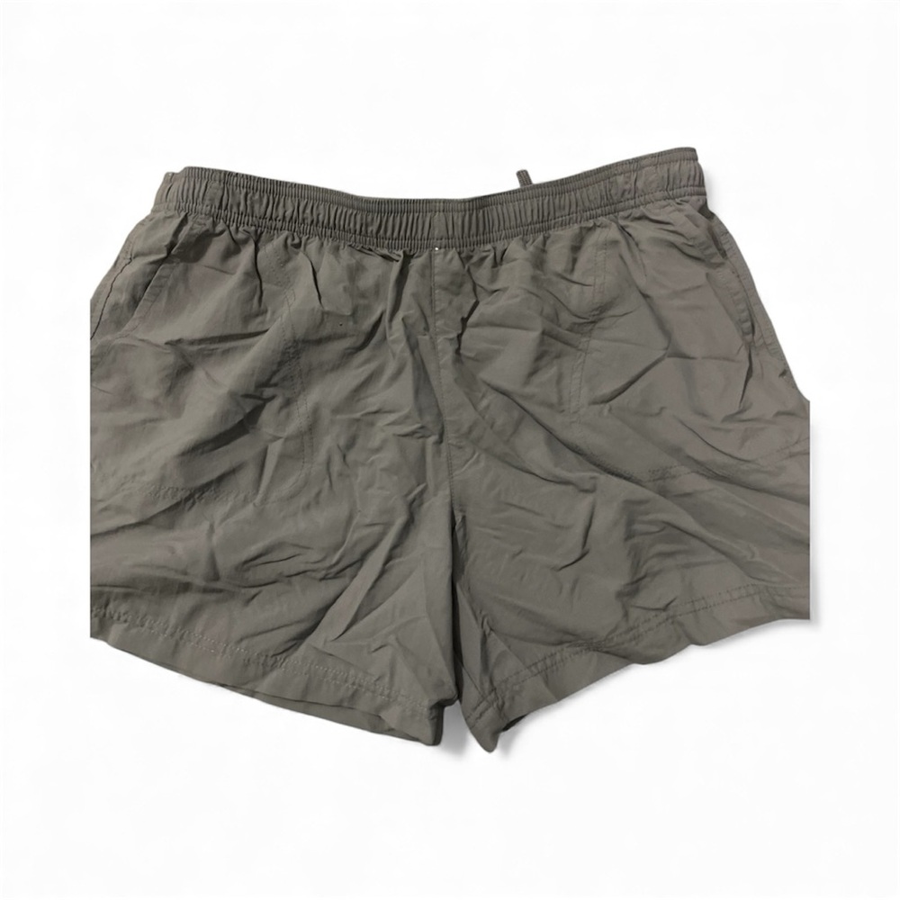 Columbia Gray Elastic Waist Drawstring Shorts